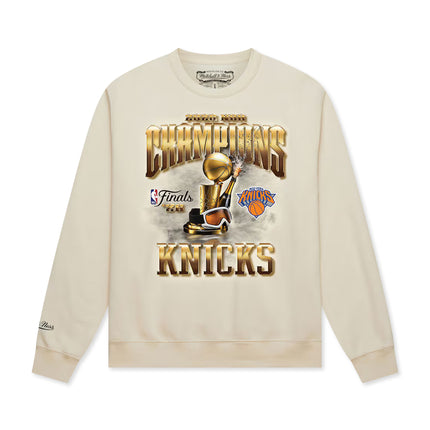Mitchell & Ness Court Knicks Champions Crewneck - Cream
