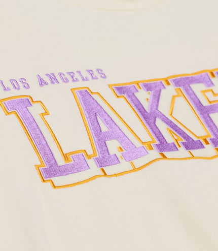 Mitchell & Ness Lakers Long Sleeve - Cream