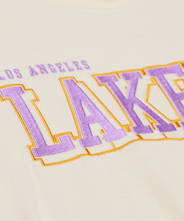 Mitchell & Ness Lakers Long Sleeve - Cream