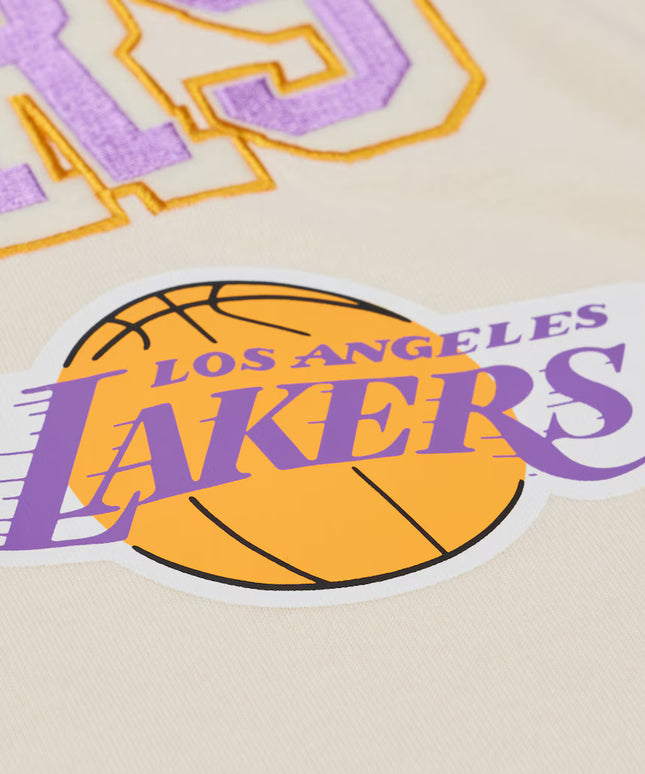 Mitchell & Ness Lakers Long Sleeve - Cream