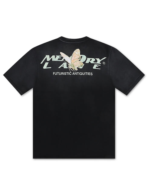 Memory Lane Robotic Collage Tee - Vintage Black