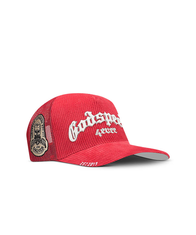 Godspeed GS Forever Corduroy Trucker Hat - Rose