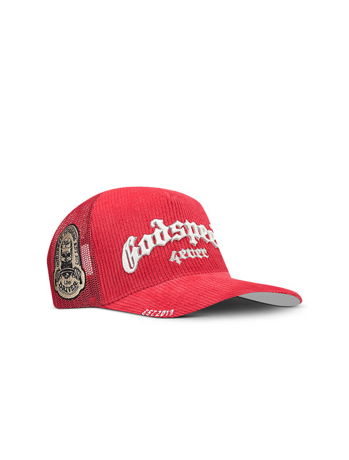 Godspeed GS Forever Corduroy Trucker Hat - Rose