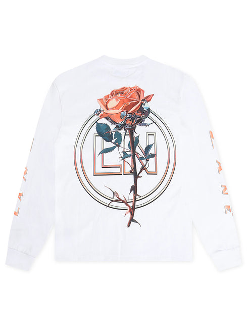 Memory Lane Chrome Tech Long Sleeve Tee - Off White