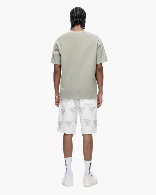 Valabasas Palace Rhinestone Shorts - White