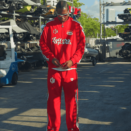 Red Letters x Cam Newton Rhinestone Pants - Red