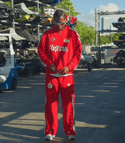 Red Letters x Cam Newton Rhinestone Pants - Red