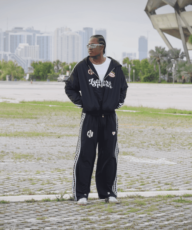 Red Letters x Cam Newton Rhinestone Hoodie - Black