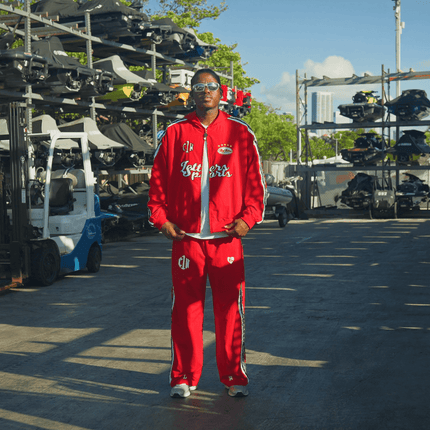 Red Letters x Cam Newton Rhinestone Hoodie - Red