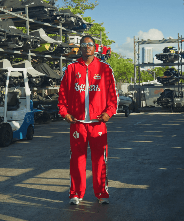 Red Letters x Cam Newton Rhinestone Hoodie - Red