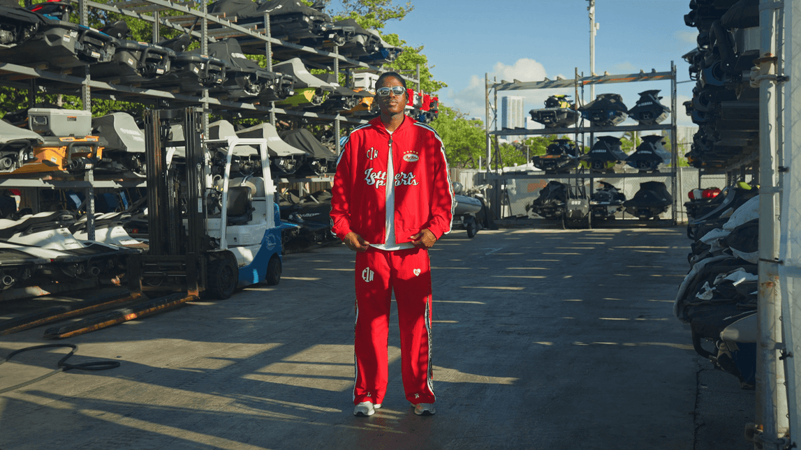 Red Letters x Cam Newton Rhinestone Hoodie - Red