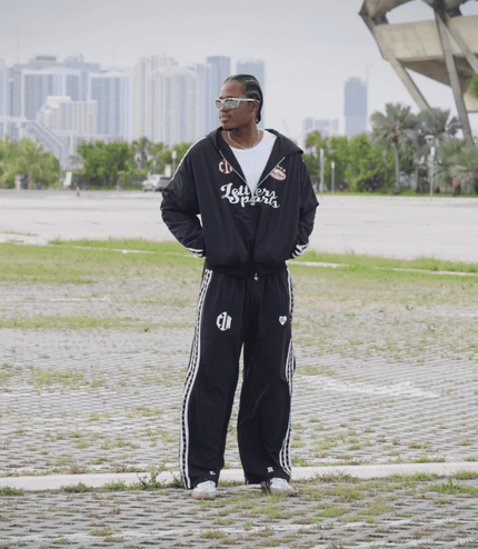 Red Letters x Cam Newton Rhinestone Hoodie - Black