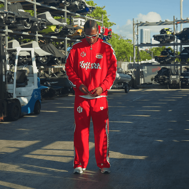 Red Letters x Cam Newton Rhinestone Hoodie - Red