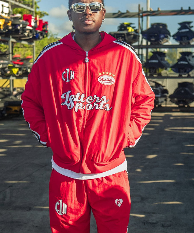 Red Letters x Cam Newton Rhinestone Hoodie - Red