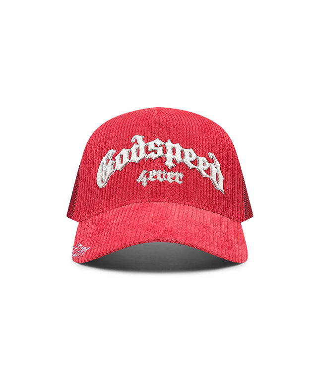 Godspeed GS Forever Corduroy Trucker Hat - Rose