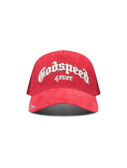 Godspeed GS Forever Corduroy Trucker Hat - Rose